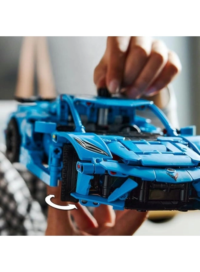 Technic Chevrolet Corvette Stingray (42217) - Blue Race Car Moving 8-Cylinder Engine