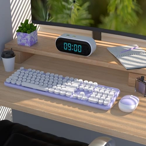 Colorful Computer Wireless Keyboard Mouse Combos - Wired/Wireless