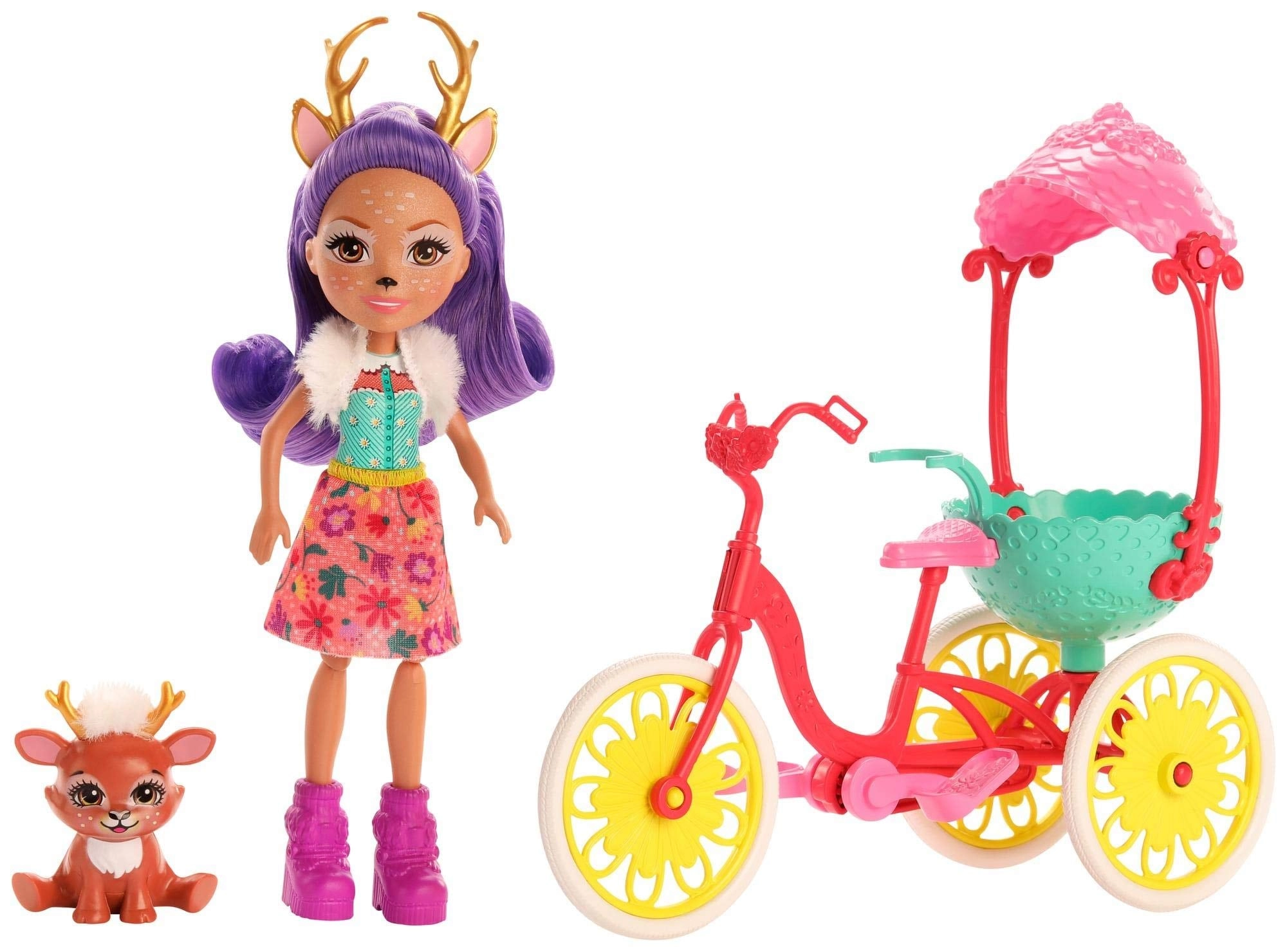 Mattel Bike Buddies - 11-inch + DANESSA Deer Doll - 6-inch