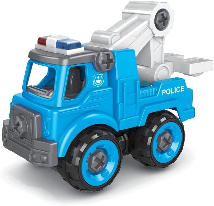 Nitro2Go Assembling Car Set Police - 11pcs