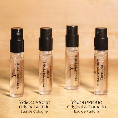 Yellowstone Original Cologne - 2 Ml Sample Set + Yellowstone Ride Cologne + Yellowstone Original Perfume + Yellowstone Tornado Perfume