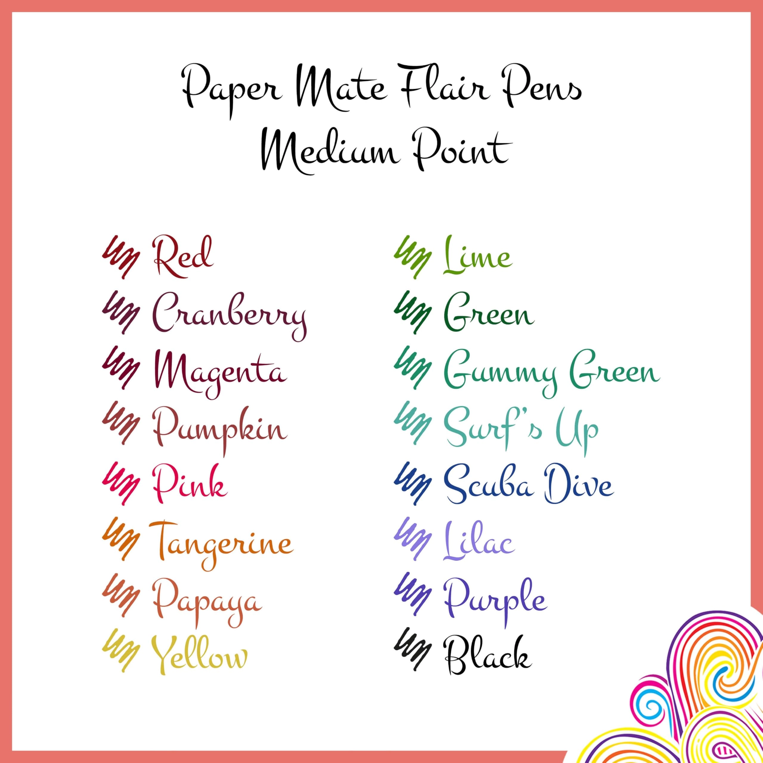 Flair - 16 Count Multicolor 0.7mm