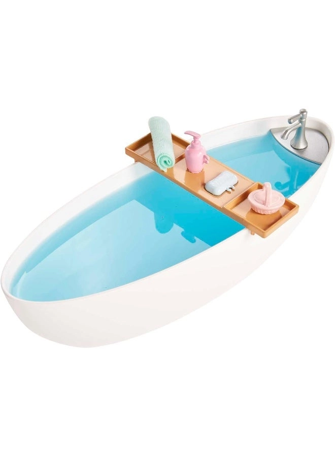 Doll - Blonde + Bathtub Playset - Confetti Soap & Accessories