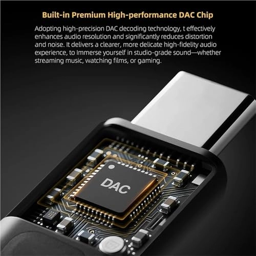 KZ AM02 - USB-C to 3.5mm Audio Adapter DAC 96kHz/24Bit