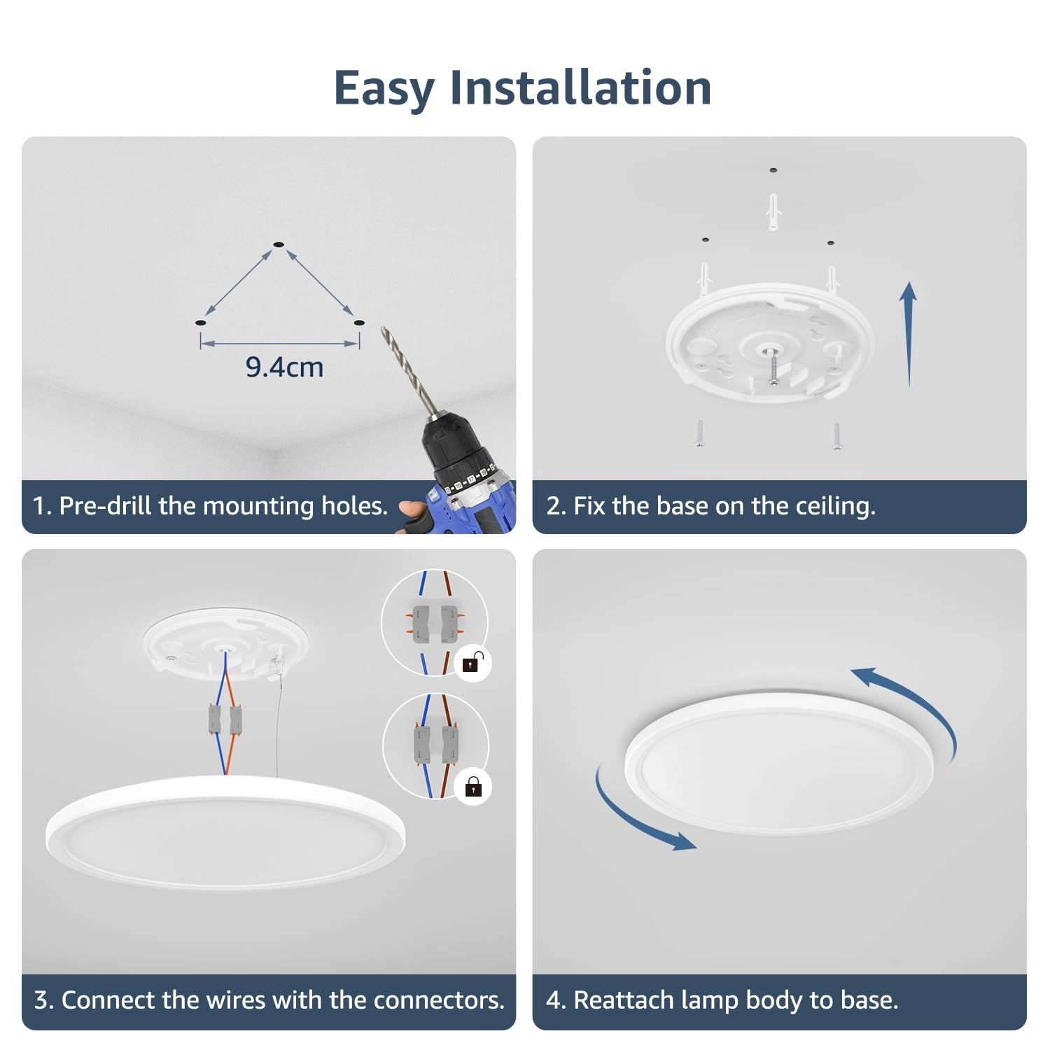 24W 2400lm Ceiling Light - 5000K