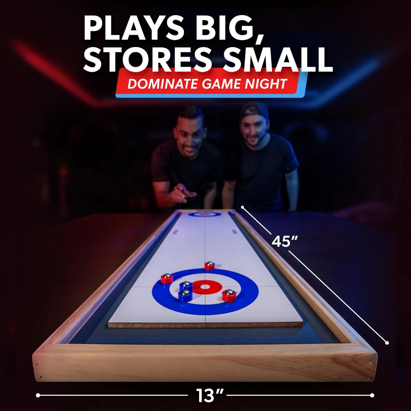 Shuffleboard and Curling - 2 in 1 Tabletop