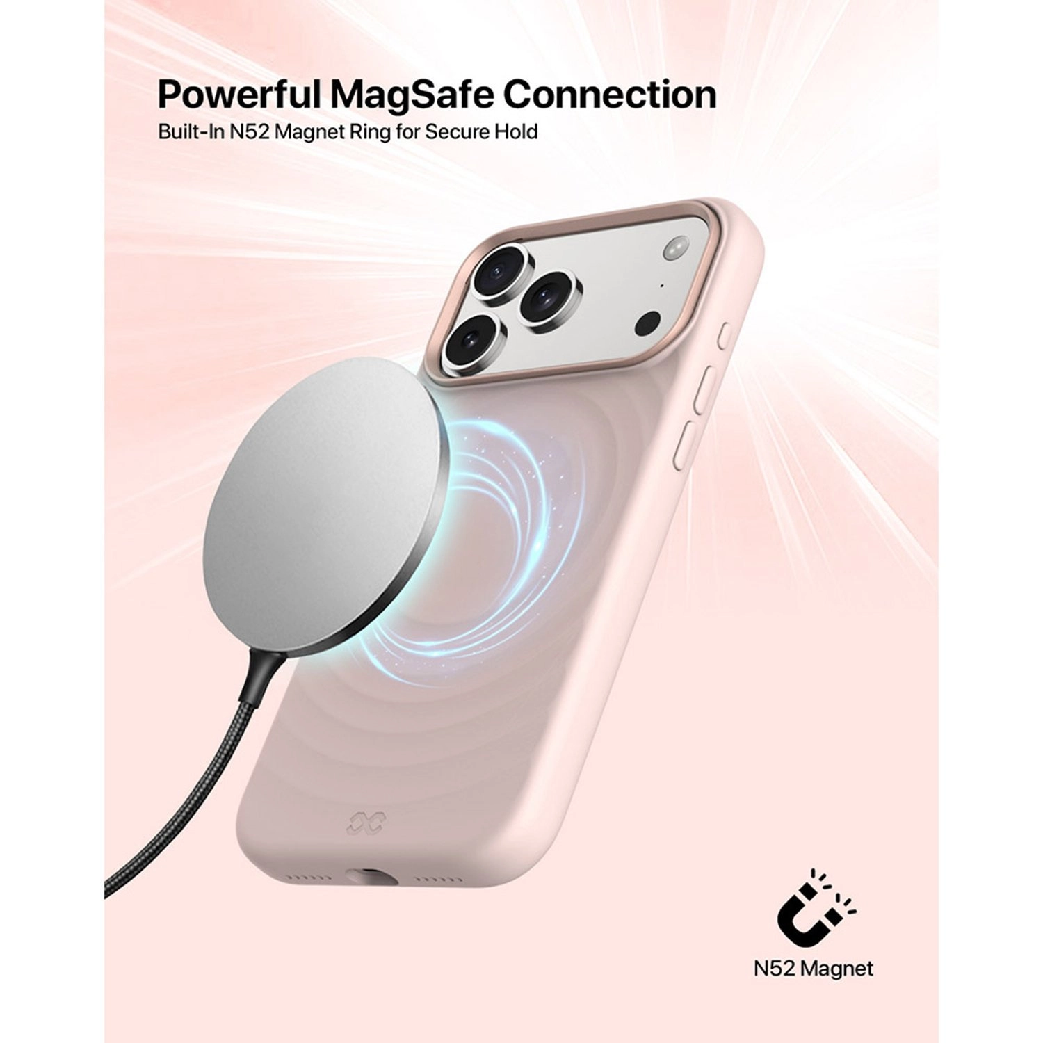 QUIVERX Ripple Case with Metallic Camera Frame for iPhone 17 Pro Max