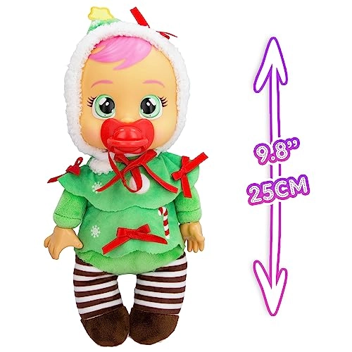 Noelle Baby Doll - 9" Cries Real Tears Christmas Pajamas Ages 18+