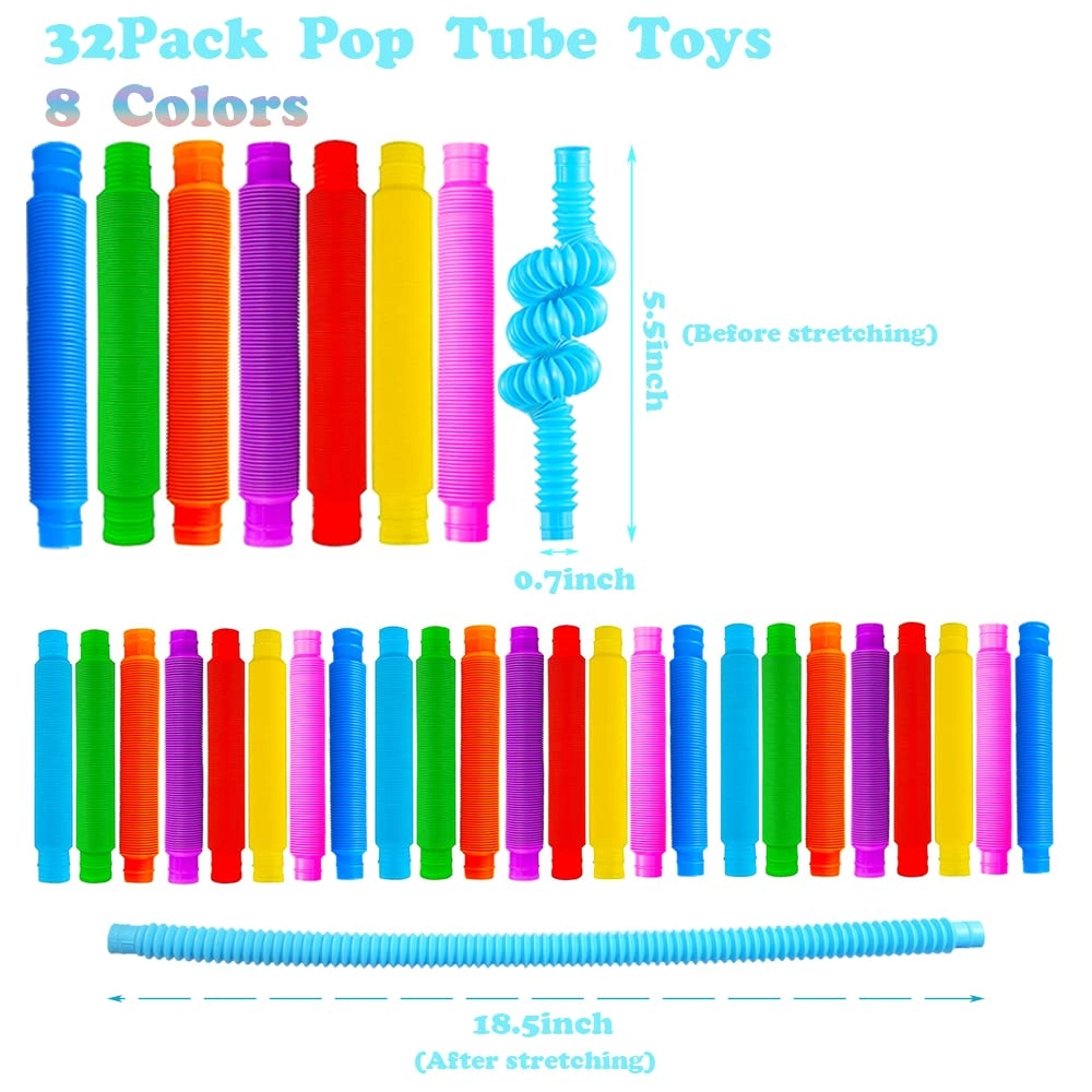 Pop Tubes - 32 pieces