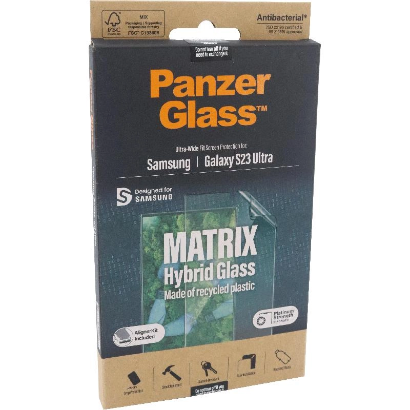 PanzerGlass Privacy Hybrid Glass Screen Protector for Samsung Galaxy S23 Ultra