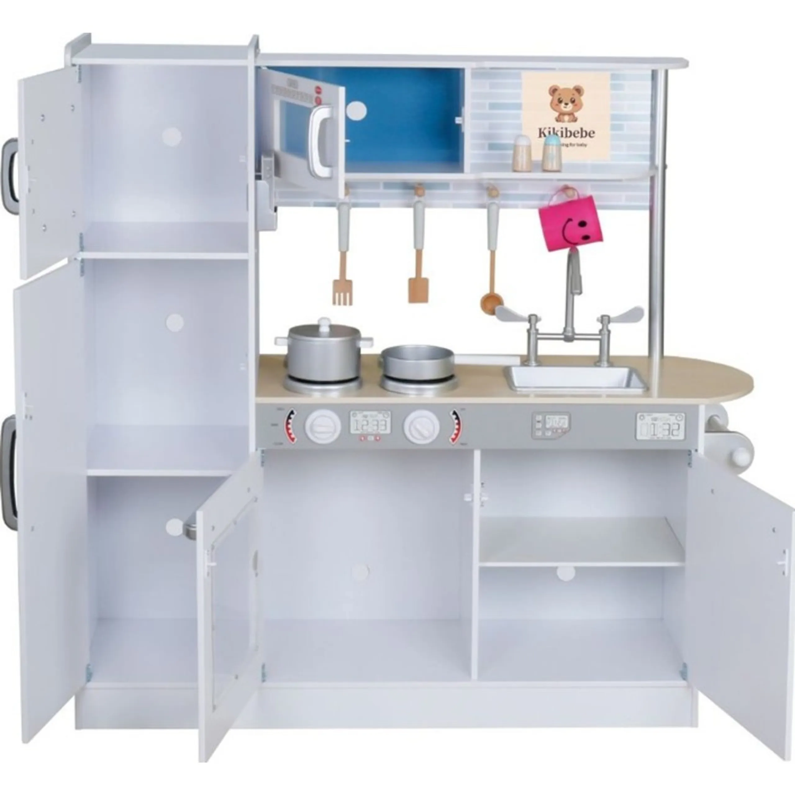 Wooden Luminous Simulation Cooking Playset (46917574-W10C364C)