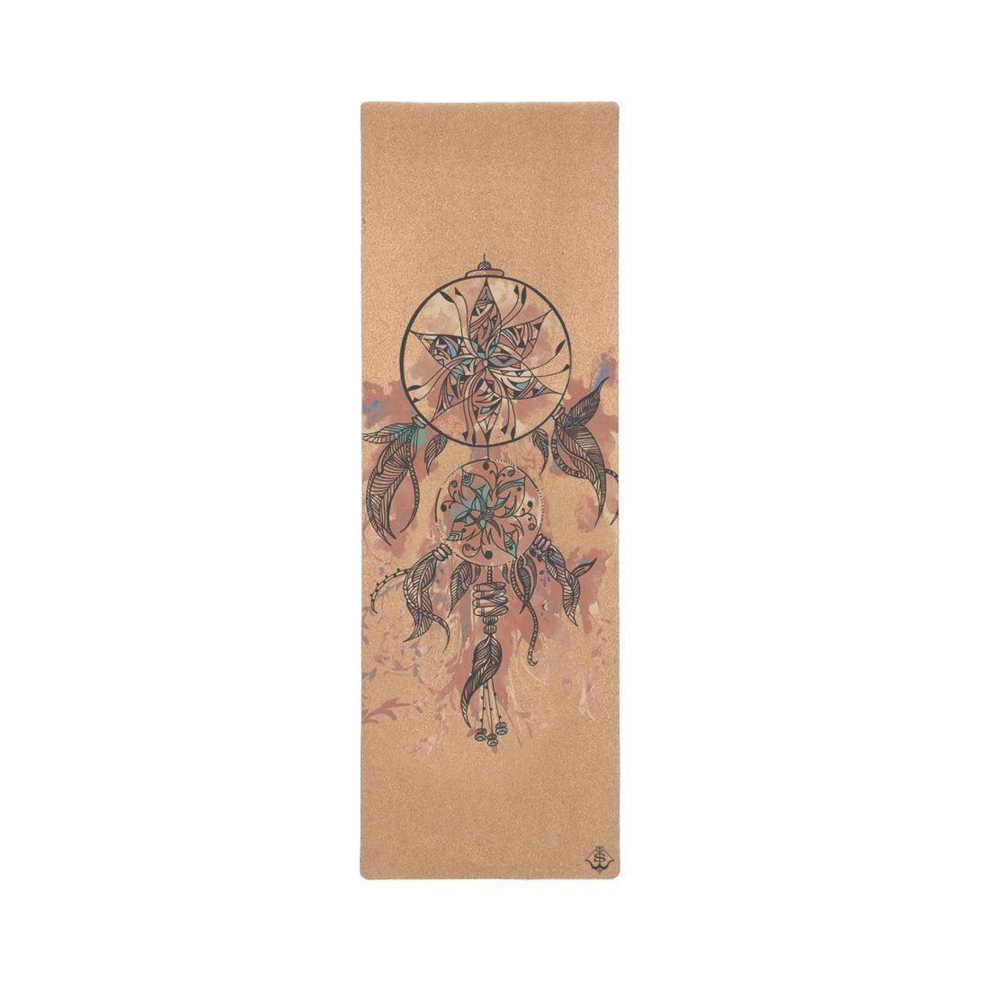 SHAKTI WARRIOR Ahimsa Aum Cork Yoga Mat - Premium cork and Natural Tree Rubber 3mm
