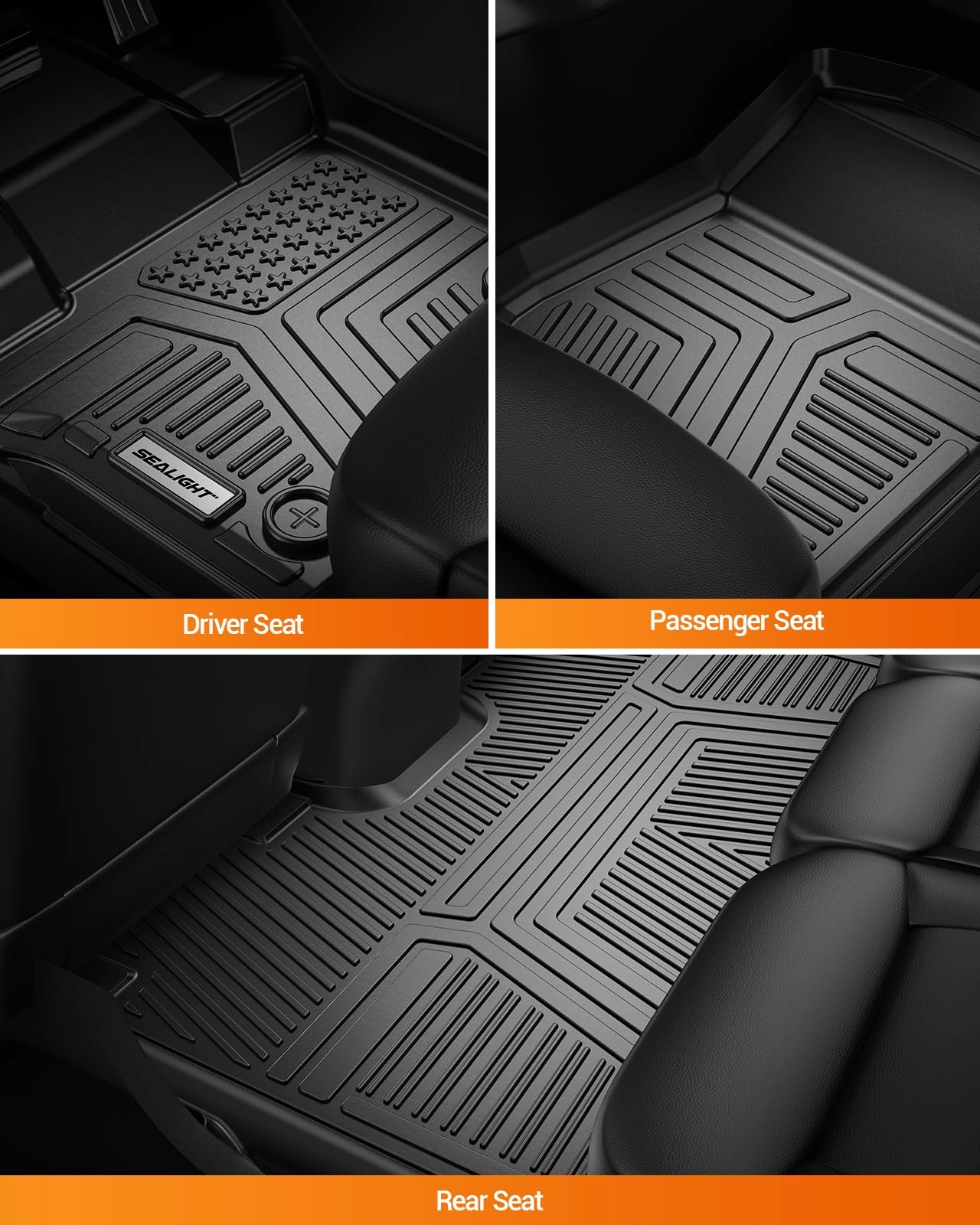 F150 Floor Mats - Ford 2015-2026 1st & 2nd rows