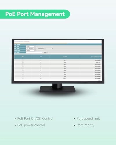 POE-SW708GM-DC12V 8-ports