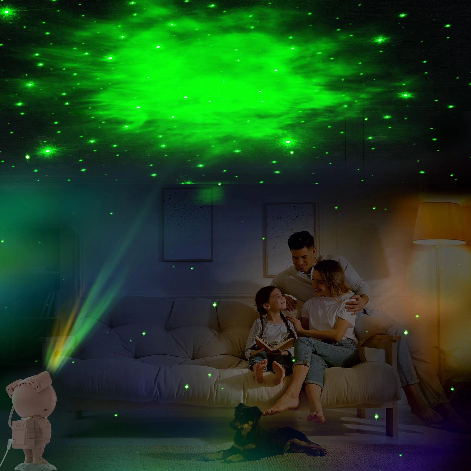 Astronaut Galaxy Projector - Corded Electric Colorful