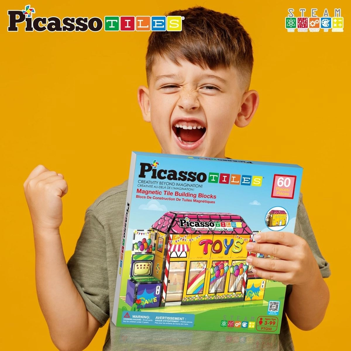 Magnetic Tiles - 60 pcs