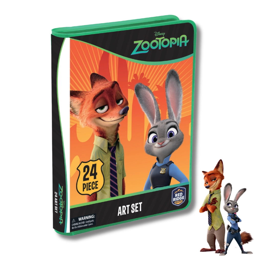 Zootopia Art Set - 24pcs 12 Watercolors