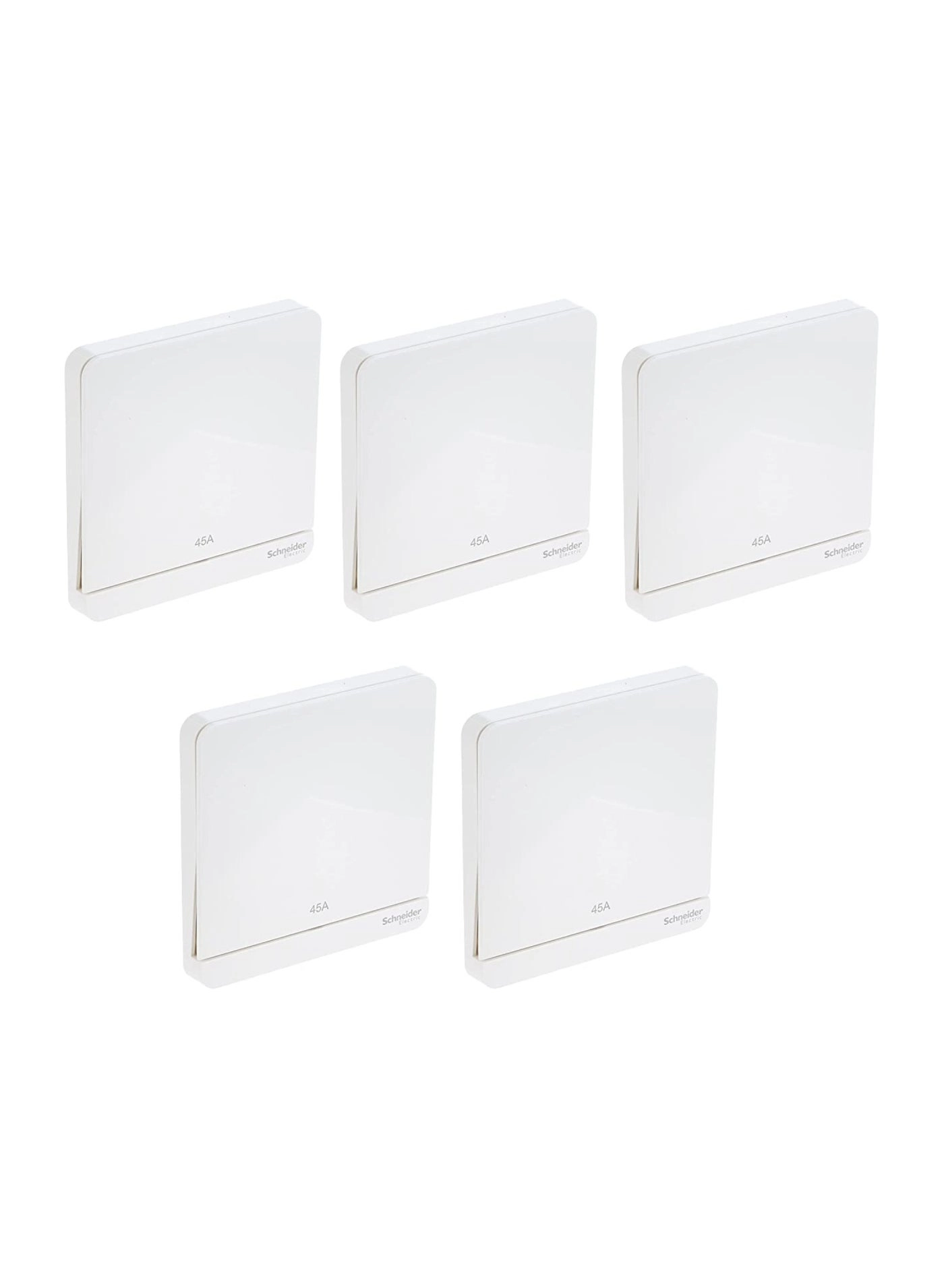Schneider Electric AvatarOn 45A Double Pole Switch - 5 pcs
