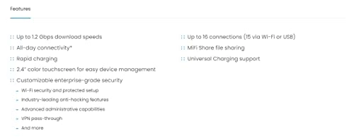 MiFi 8000 - 4G LTE 802.11ac GIGABIT