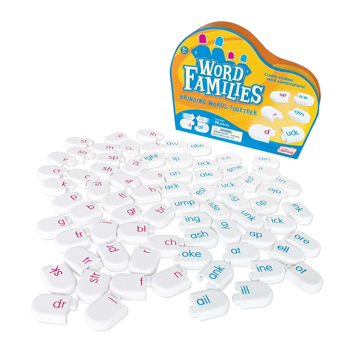 Junior Learning Word Families - 5 years and up 76 pieces