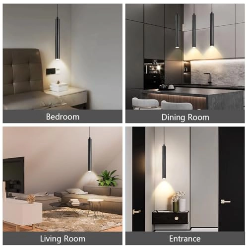 LED Cylinder Pendant Light - 200cm