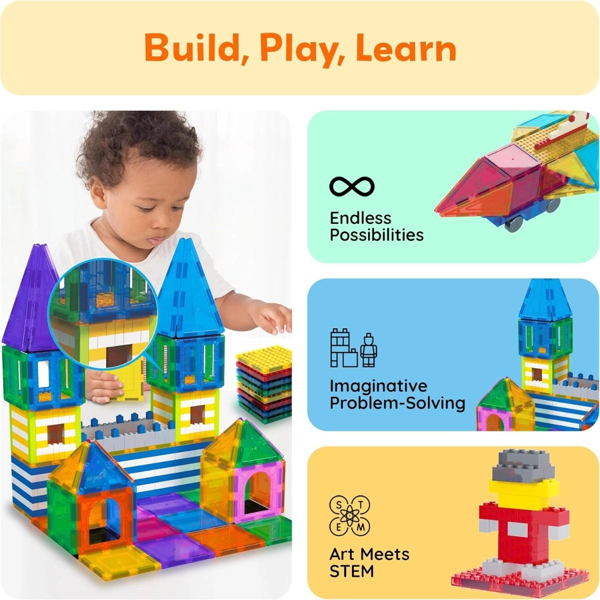 Magnetic Blocks - 12 pcs