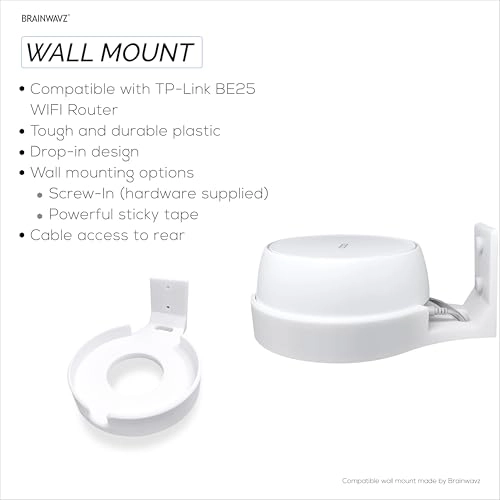 Screwless Wall Mount - TP-Link Deco BE25 Adhesive & Screw in
