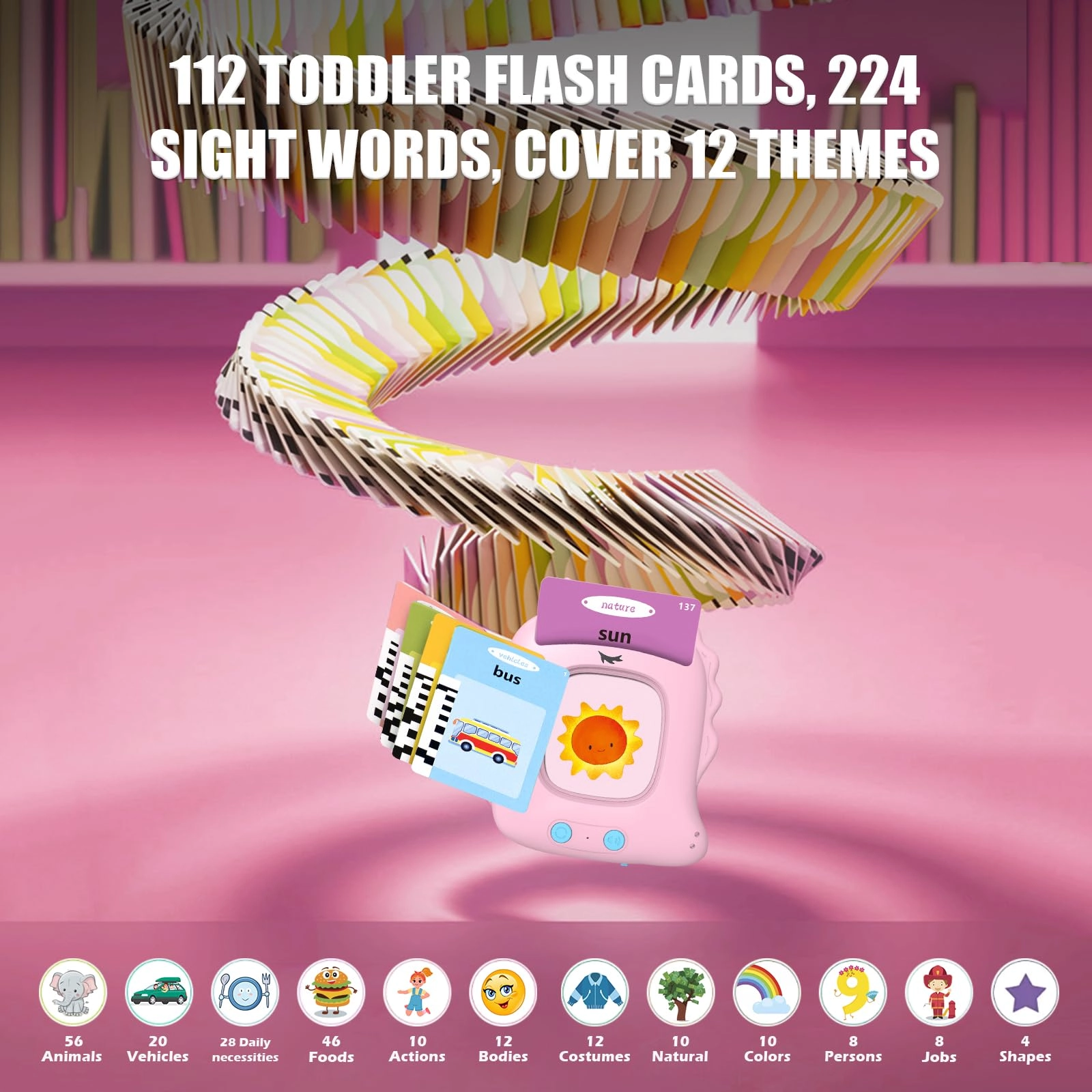 visator Flash Cards Language - 1-6 Years Old