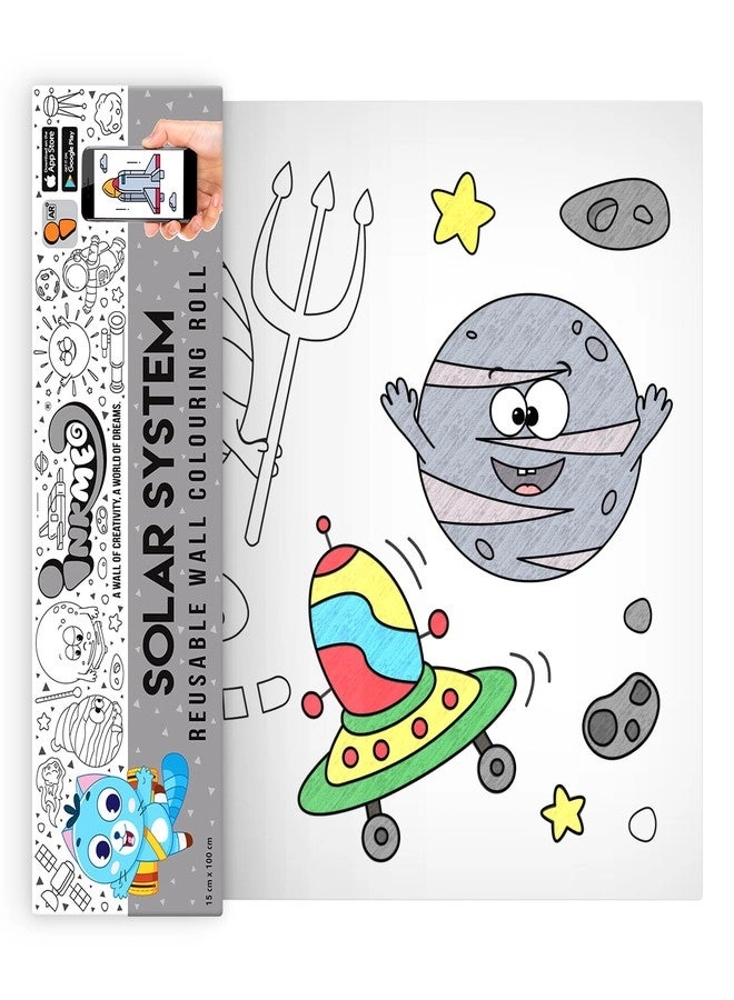 Inkmeo Solar System Wall Colouring Roll - 5+