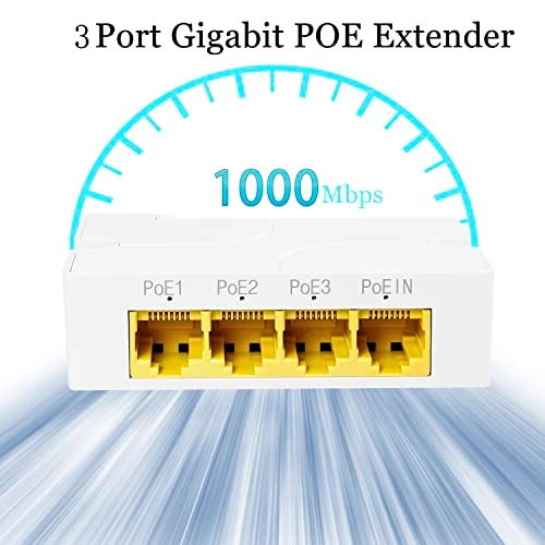 POE5005G - 48-57V 15W 3 ports IEEE 802.3af/at 10/100/1000Mbps