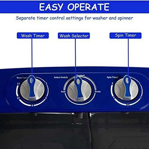 Double Barrel Mini Washing Machine