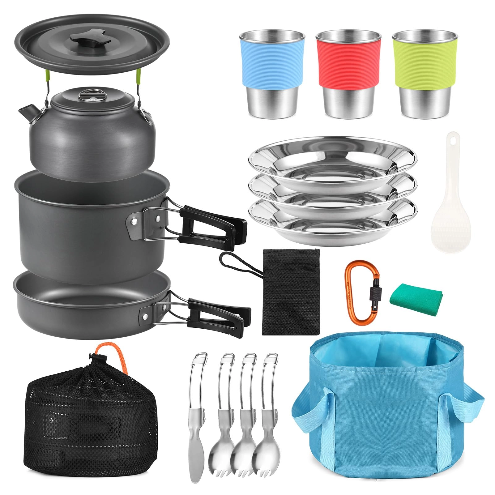 Camping Cookware Kit - 22PCS 2L