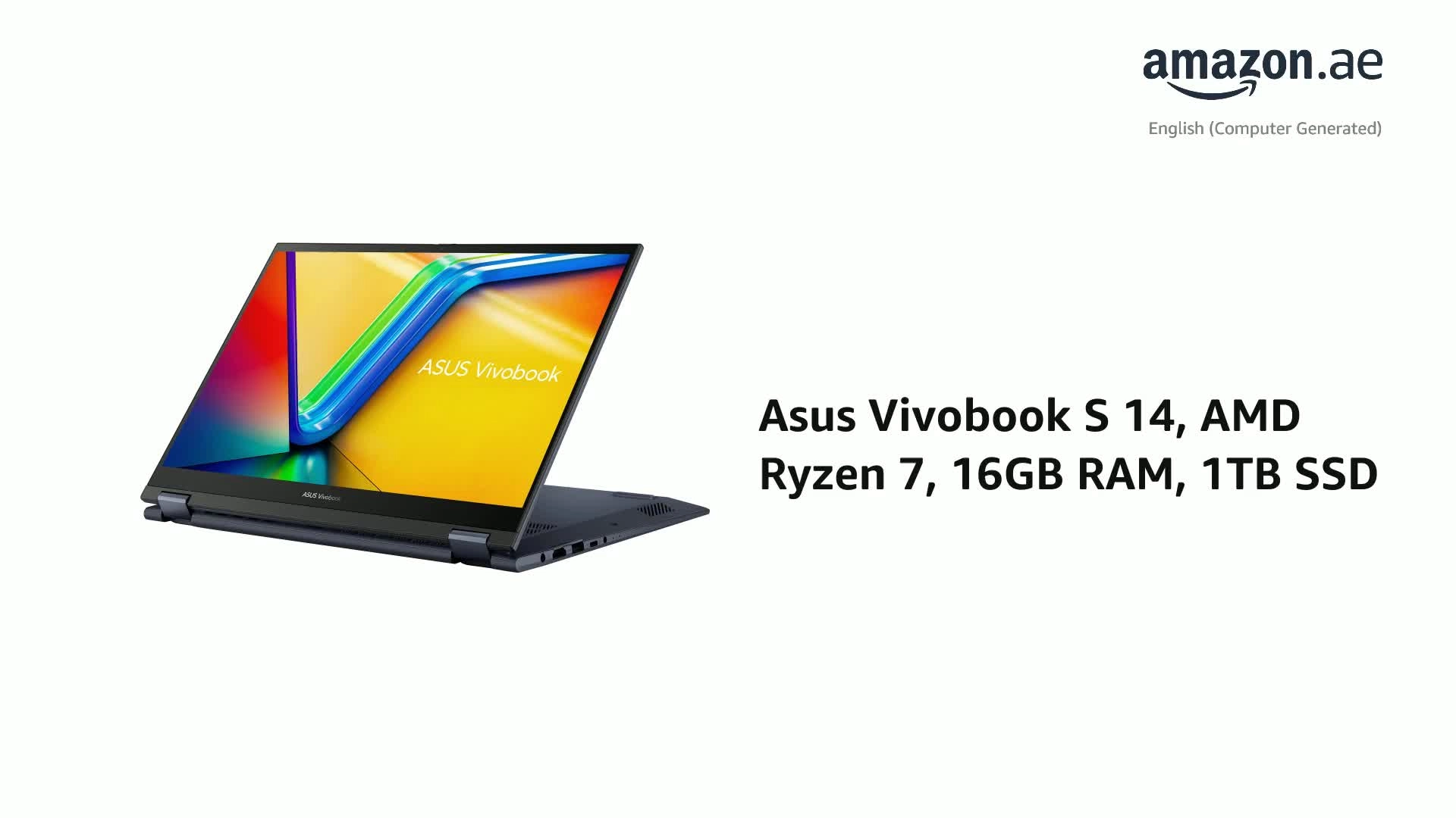 Vivobook S 14 Flip TN3402YA - 14'' Ryzen 7-7730U 16GB RAM 1TB SSD