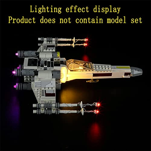 LED Lighting Kit for Star Wars Luke Skywalker's X-Wing Fighter 75301 - Plastic 4.5-5V
