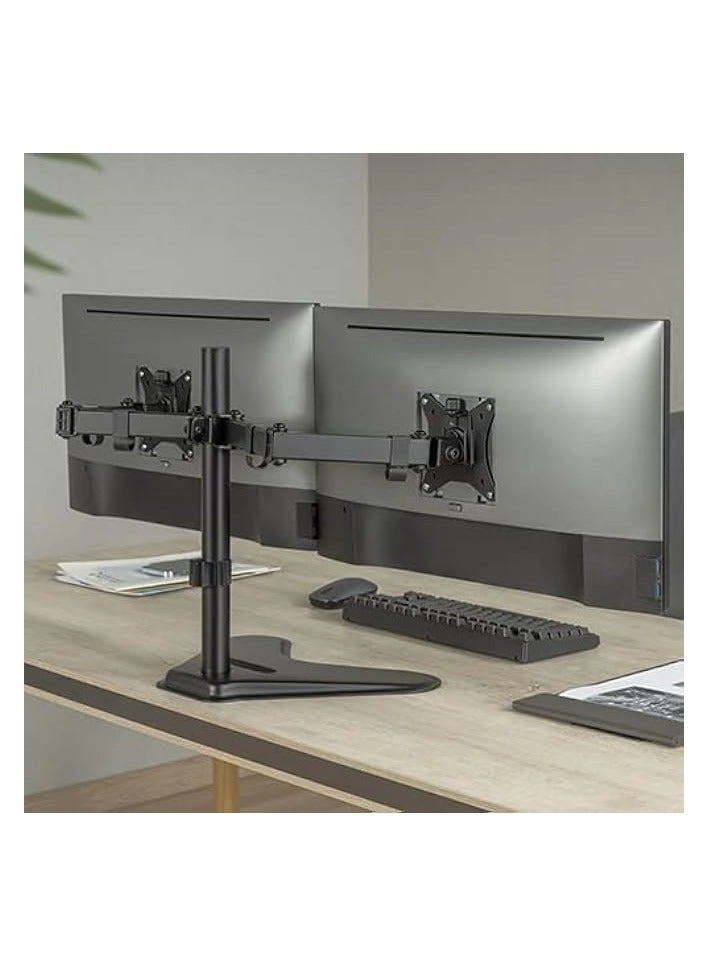Dual Monitor Stand - 32 inch 75mm x 75mm 100mm x 100mm