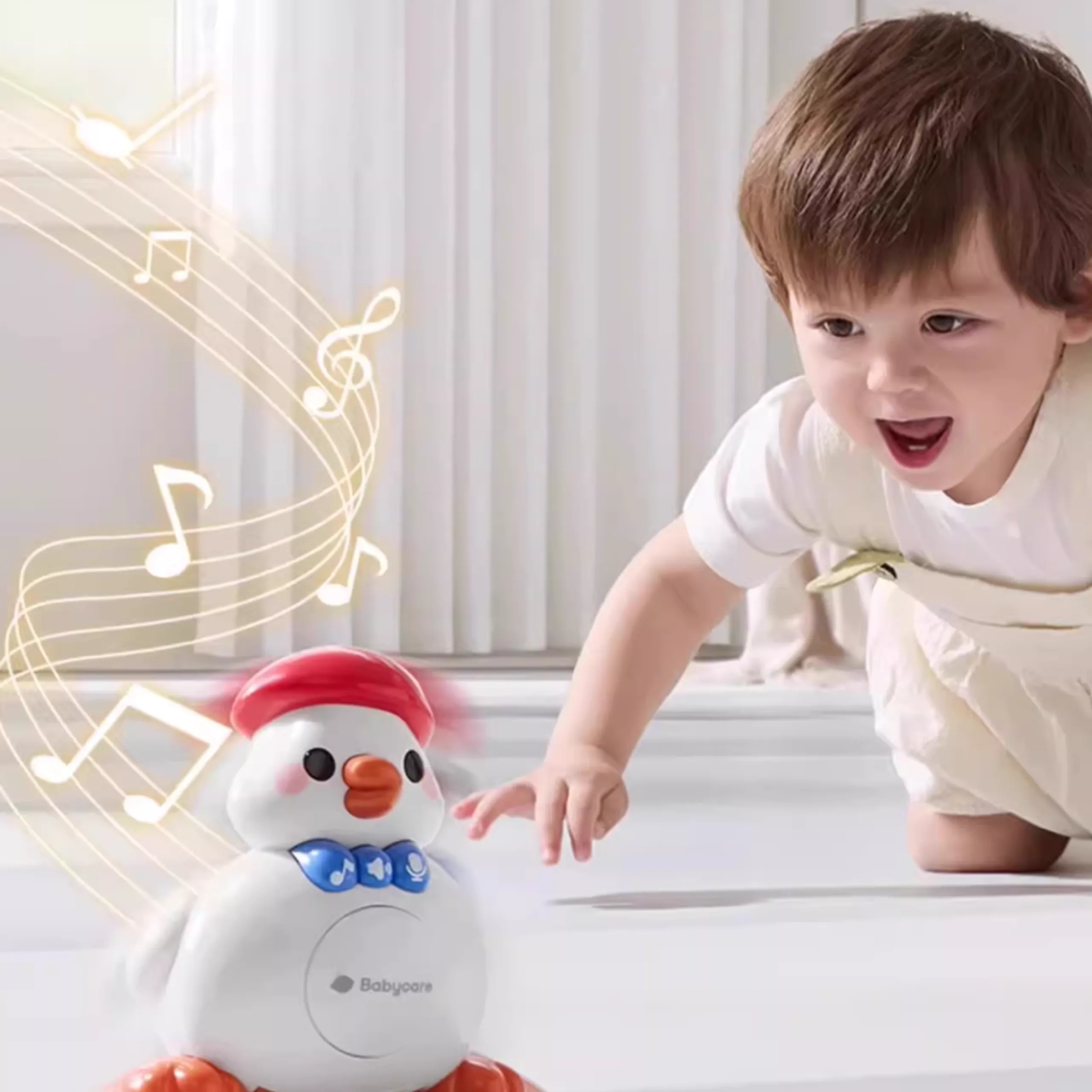 Crawling And Head-Lifting Musical Duck Toy - Duck