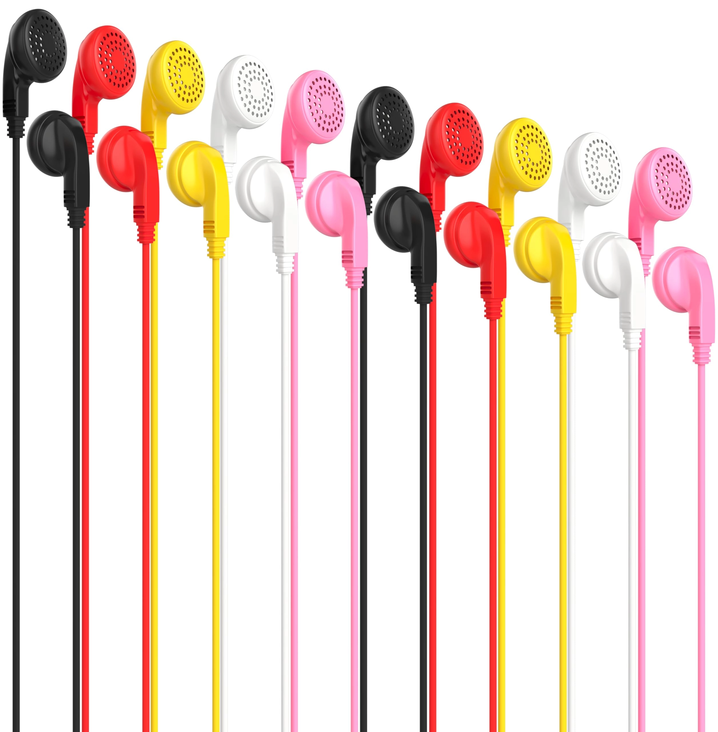 Maeline Bulk Classroom Student Headphones Wired Headphone 50 Pack