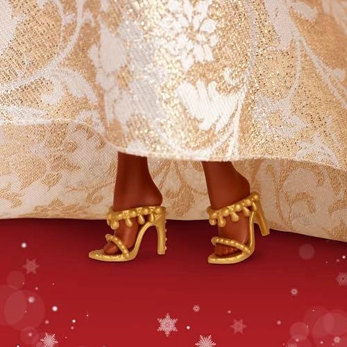 Signature 2025 Holiday Fashion Doll - Black Hair Silver & Gold Gown Ages 6+