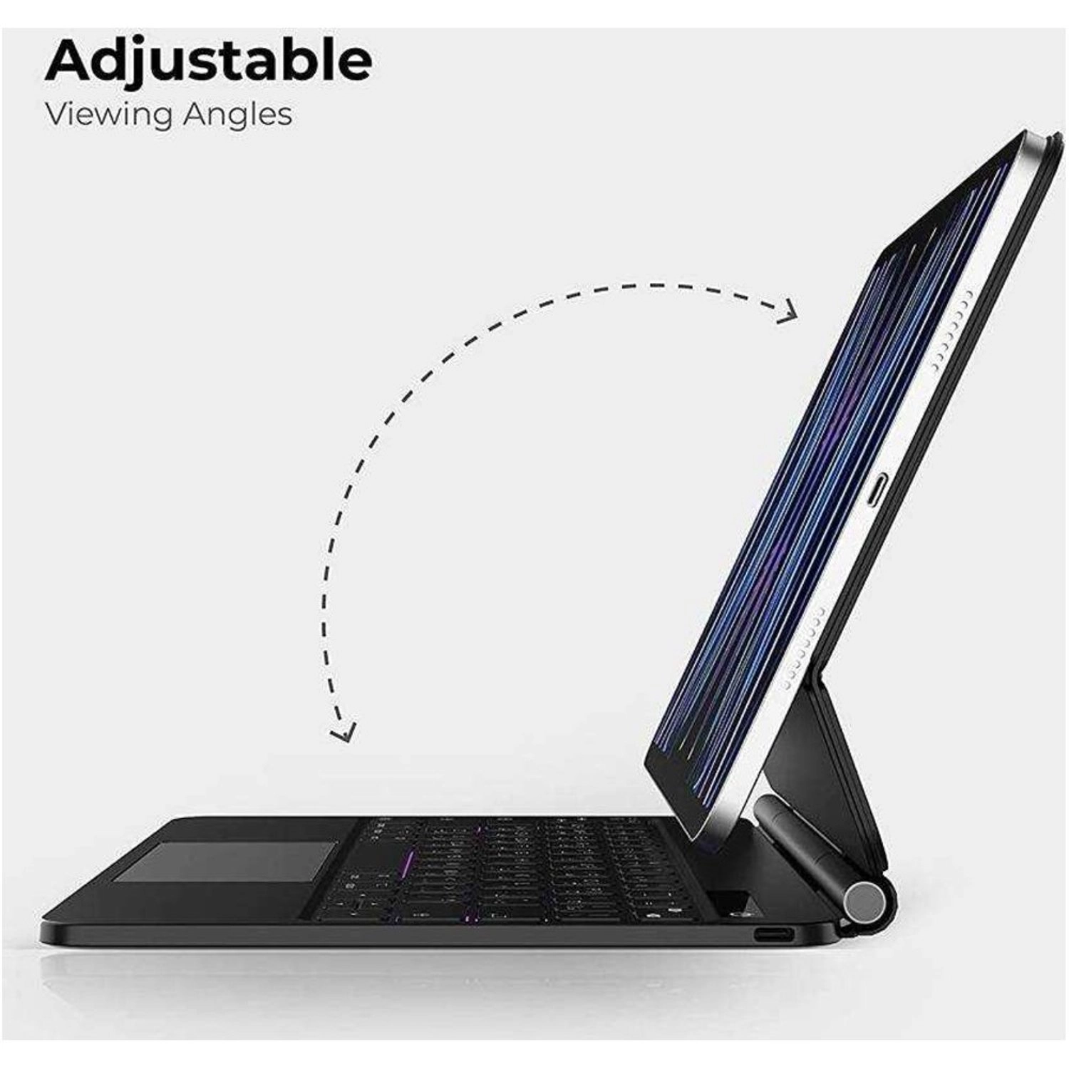 Keyboard Folio Case with Built-In Touchpad for iPad A16 11-inch / 10.9-inch