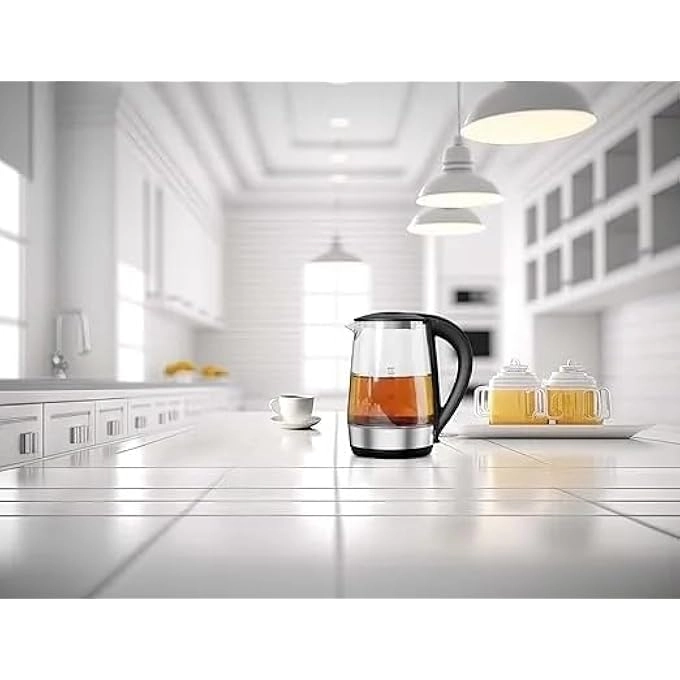 Glass Stainless Steel Electric Kettle