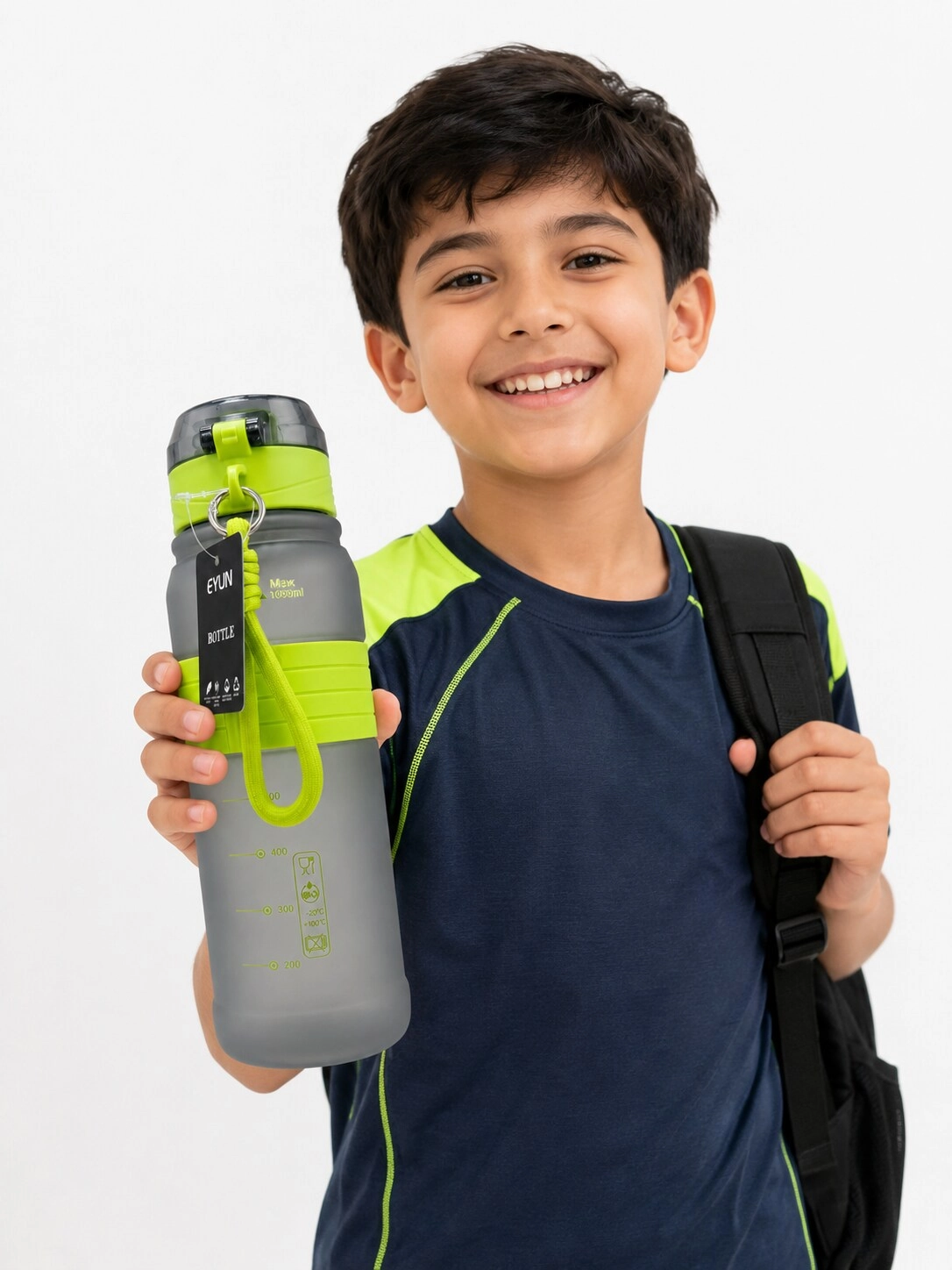 Portable Sports Water Bottle - Flip-top lid 500 ml