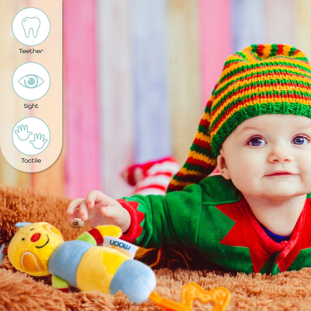 Soft Rattle Plush Toy - 3 to 24 Months fabric