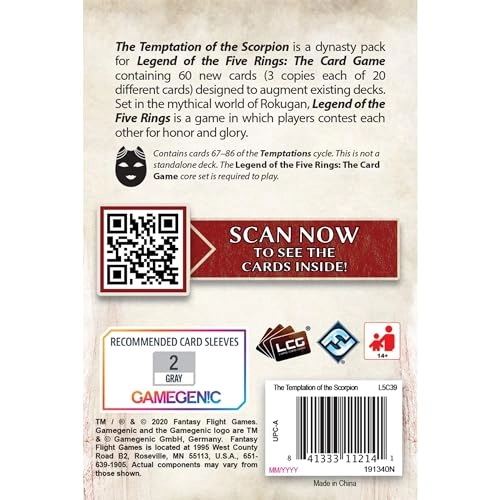 L5R LCG: 05-4 Temptations Cycle - The Temptation of Scorpion