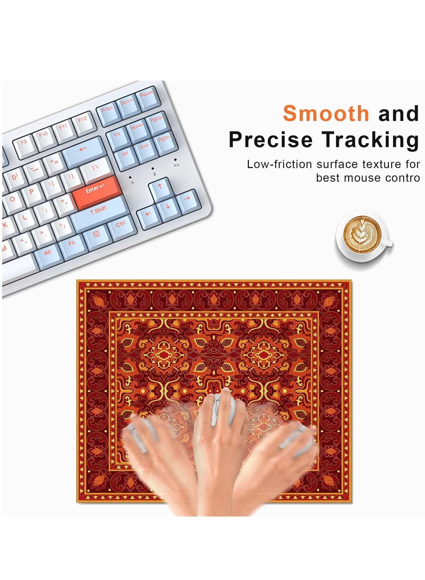 Felt Gaming Mouse Pad - 27x22 cm