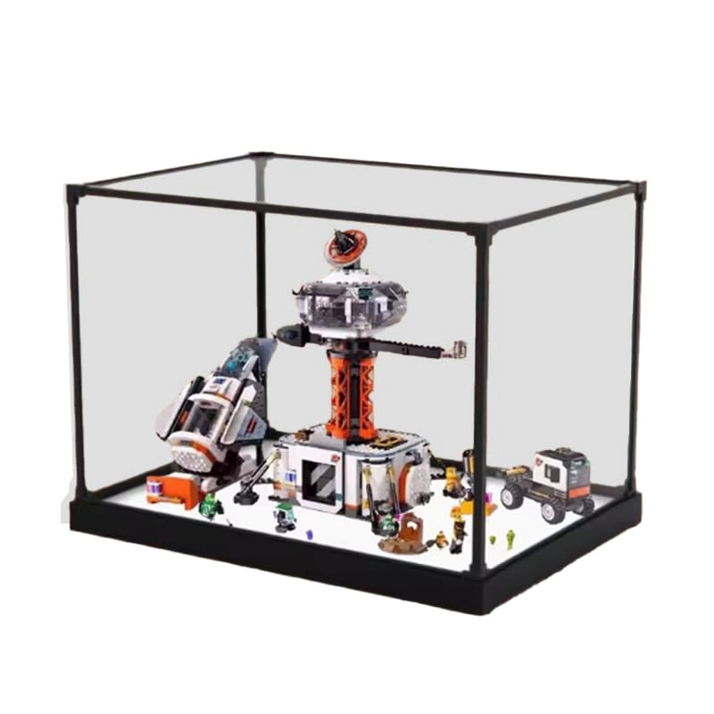 HCAEIOFJ Display Case (60434) - Black Bottom+alloy Edge Acrylic