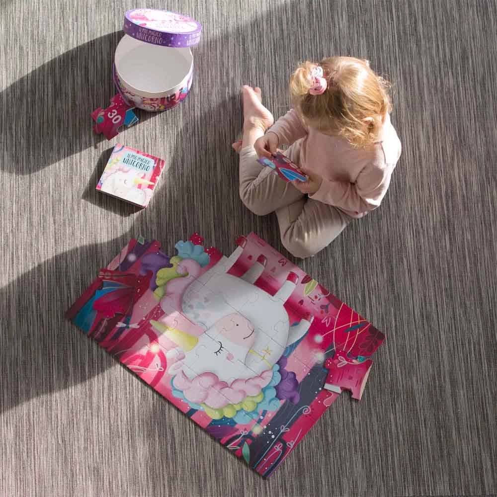 The Magic Unicorn Book & Puzzle - Suitable for 3 years & above