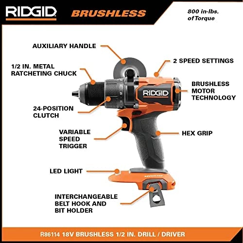 18V Brushless Cordless 1/2 in. Drill/Driver
