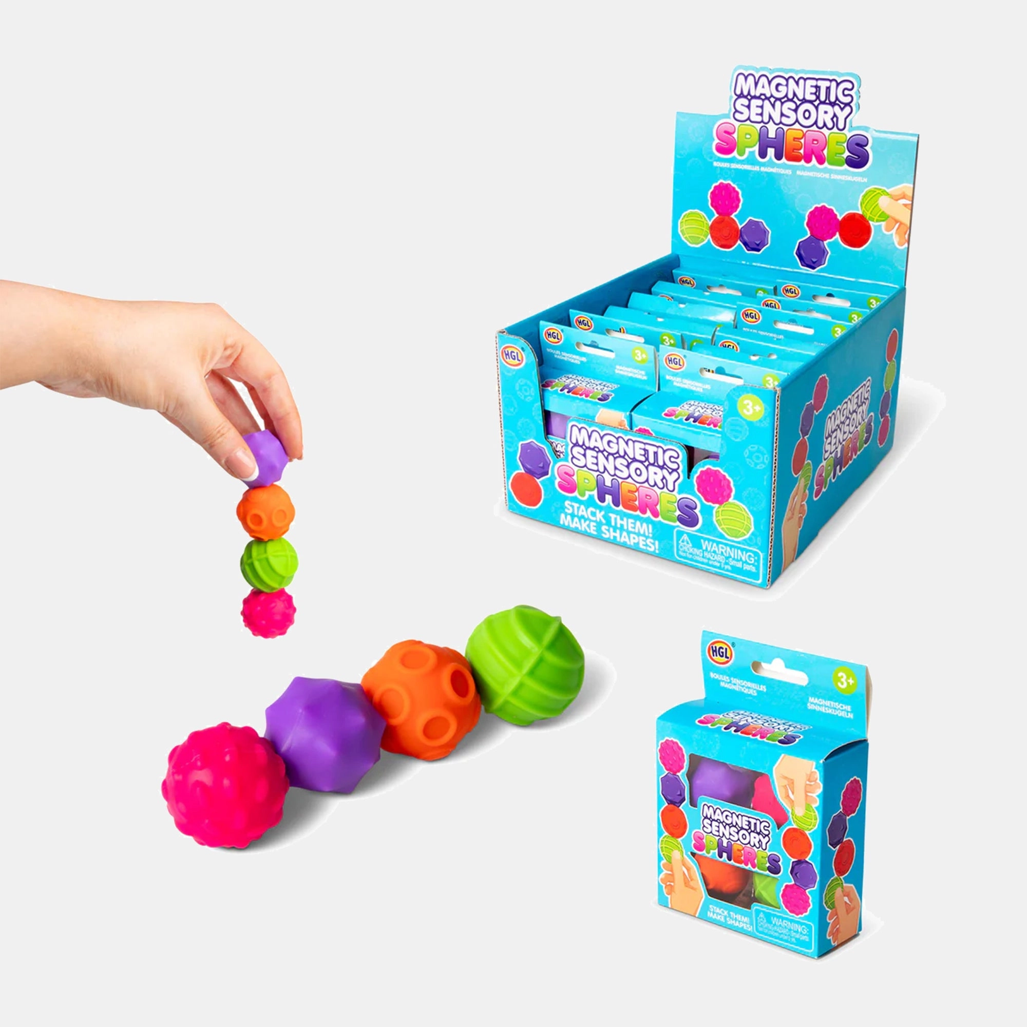 BORDERS Magnetic Sensory Spheres - 3 years+ 4 pieces