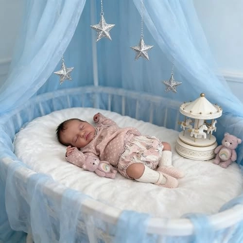 LOULOU Reborn Baby Doll - 20 Inch Soft Cloth Body & Vinyl Limbs Sleeping Ages 3+