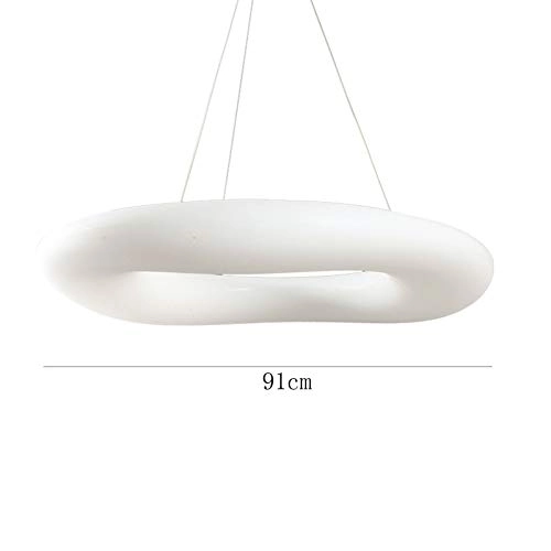 Creative Ring Chandelier - White tricolor light 91cm LED